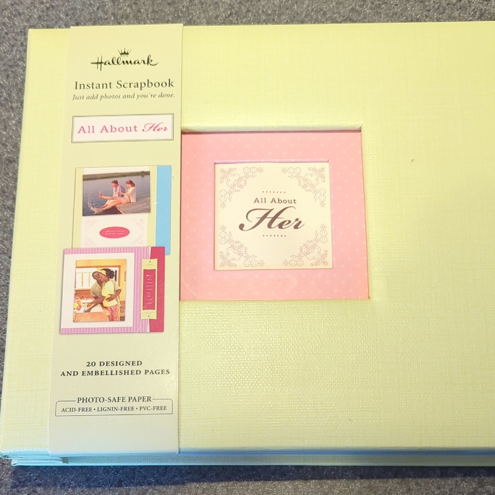 Hallmark Instant Scrapbook with Pink and Cream Accents